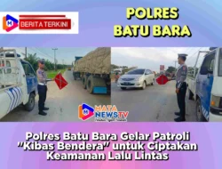 Polres Batu Bara Gelar Patroli “Kibas Bendera” untuk Ciptakan Keamanan Lalu Lintas