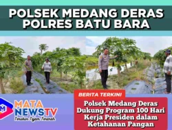 Polsek Medang Deras Dukung Program 100 Hari Kerja Presiden dalam Ketahanan Pangan