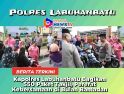 Kapolres Labuhanbatu Bagikan 550 Paket Takjil, Pererat Kebersamaan di Bulan Ramadan