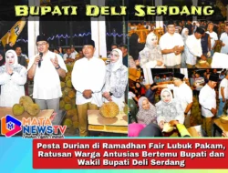 Pesta Durian di Ramadhan Fair Lubuk Pakam, Ratusan Warga Antusias Bertemu Bupati dan Wakil Bupati Deli Serdang