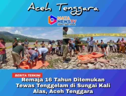Remaja 16 Tahun Ditemukan Tewas Tenggelam di Sungai Kali Alas, Aceh Tenggara