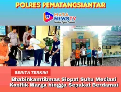 Bhabinkamtibmas Siopat Suhu Mediasi Konflik Warga hingga Sepakat Berdamai