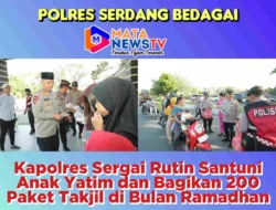 Kapolres Sergai Rutin Santuni Anak Yatim dan Bagikan 200 Paket Takjil di Bulan Ramadhan