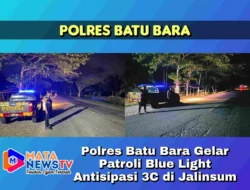Polres Batu Bara Gelar Patroli Blue Light Antisipasi 3C di Jalinsum
