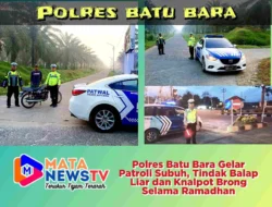 Polres Batu Bara Gelar Patroli Subuh, Tindak Balap Liar dan Knalpot Brong Selama Ramadhan