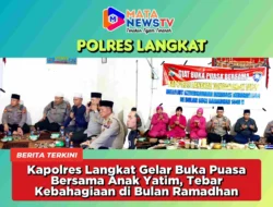 Kapolres Langkat Gelar Buka Puasa Bersama Anak Yatim, Tebar Kebahagiaan di Bulan Ramadhan