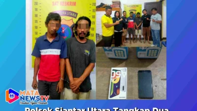 Polsek Siantar Utara Tangkap Dua Pelaku Pencurian di Jalan Meranti