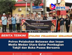 Polres Pelabuhan Belawan dan Insan Media Medan Utara Gelar Pembagian Takjil dan Buka Puasa Bersama