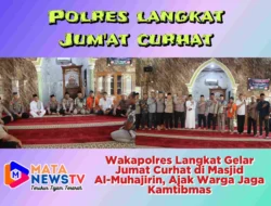 Wakapolres Langkat Gelar Jumat Curhat di Masjid Al-Muhajirin, Ajak Warga Jaga Kamtibmas