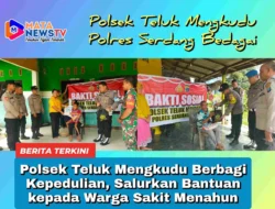 Polsek Teluk Mengkudu Berbagi Kepedulian, Salurkan Bantuan kepada Warga Sakit Menahun