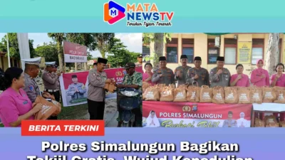 Polres Simalungun Bagikan Takjil Gratis, Wujud Kepedulian di Bulan Suci Ramadhan
