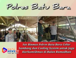 Sat Binmas Polres Batu Bara Gelar Sambang dan Cooling System untuk Jaga Harkamtibmas di Bulan Ramadhan