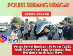 Polres Sergai Bagikan 120 Paket Takjil, Ajak Masyarakat Jaga Keamanan dan Keselamatan di Jalan Raya