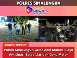 Polres Simalungun Gelar Apel Malam, Siaga Antisipasi Balap Liar dan Geng Motor