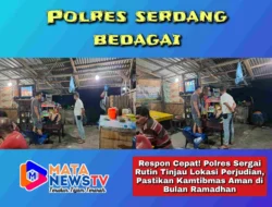 Respon Cepat! Polres Sergai Rutin Tinjau Lokasi Perjudian, Pastikan Kamtibmas Aman di Bulan Ramadhan