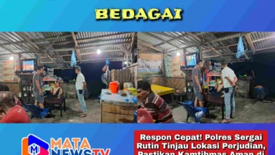 Respon Cepat! Polres Sergai Rutin Tinjau Lokasi Perjudian, Pastikan Kamtibmas Aman di Bulan Ramadhan