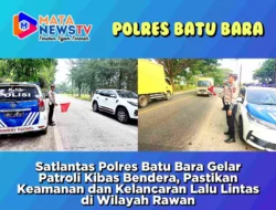 Satlantas Polres Batu Bara Gelar Patroli Kibas Bendera, Pastikan Keamanan dan Kelancaran Lalu Lintas di Wilayah Rawan