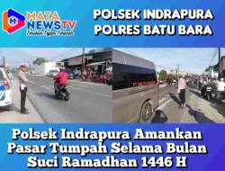 Polsek Indrapura Amankan Pasar Tumpah Selama Bulan Suci Ramadhan 1446 H