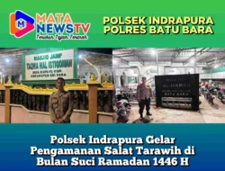 Polsek Indrapura Gelar Pengamanan Salat Tarawih di Bulan Suci Ramadan 1446 H
