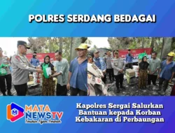 Kapolres Sergai Salurkan Bantuan kepada Korban Kebakaran di Perbaungan
