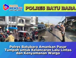Polres Batubara Amankan Pasar Tumpah untuk Kelancaran Lalu Lintas dan Kenyamanan Warga