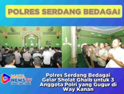 Polres Sergai Gelar Salat Gaib untuk Tiga Anggota Polri yang Gugur di Way Kanan