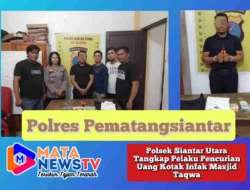 Polsek Siantar Utara Tangkap Pelaku Pencurian Uang Kotak Infak Masjid Taqwa