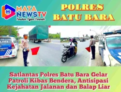 Satlantas Polres Batu Bara Gelar Patroli Kibas Bendera, Antisipasi Kejahatan Jalanan dan Balap Liar