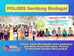 Polsek Teluk Mengkudu Gelar Santunan dan Buka Puasa Bersama, Pererat Silaturahmi dengan Masyarakat