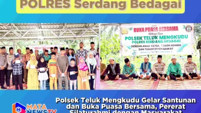Polsek Teluk Mengkudu Gelar Santunan dan Buka Puasa Bersama, Pererat Silaturahmi dengan Masyarakat