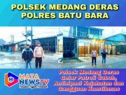 Polsek Medang Deras Gelar Patroli Subuh, Antisipasi Kejahatan dan Gangguan Kamtibmas