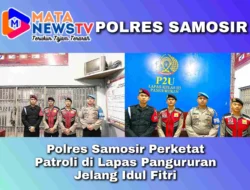 Polres Samosir Perketat Patroli di Lapas Pangururan Jelang Idul Fitri