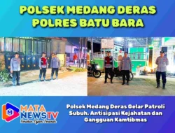 Polsek Medang Deras Gelar Patroli Subuh, Antisipasi Kejahatan dan Gangguan Kamtibmas