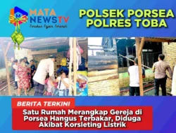 Satu Rumah Merangkap Gereja di Porsea Hangus Terbakar, Diduga Akibat Korsleting Listrik