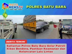 Satlantas Polres Batu Bara Gelar Patroli Kibas Bendera, Pastikan Keamanan dan Kelancaran Lalu Lintas