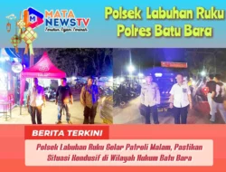 Polsek Labuhan Ruku Gelar Patroli Malam, Pastikan Situasi Kondusif di Wilayah Hukum Batu Bara