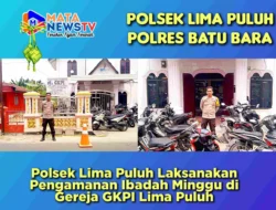 Polsek Lima Puluh Laksanakan Pengamanan Ibadah Minggu di Gereja GKPI Lima Puluh