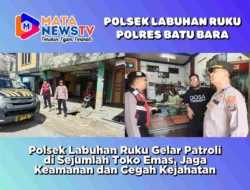 Polsek Labuhan Ruku Gelar Patroli di Sejumlah Toko Emas, Jaga Keamanan dan Cegah Kejahatan