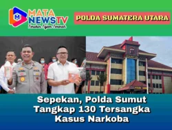 Sepekan, Polda Sumut Tangkap 130 Tersangka Kasus Narkoba