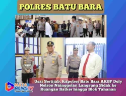 Usai Sertijab, Kapolres Batu Bara AKBP Doly Nelson Nainggolan Langsung Sidak ke Ruangan Satker hingga Blok Tahanan