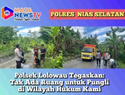 Polsek Lolowau Tegaskan: Tak Ada Ruang untuk Pungli di Wilayah Hukum Kami