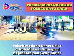 Polsek Medang Deras Gelar Patroli Malam, Antisipasi Kejahatan dan Geng Motor