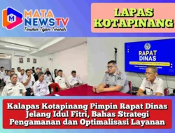 Kalapas Kotapinang Pimpin Rapat Dinas Jelang Idul Fitri, Bahas Strategi Pengamanan dan Optimalisasi Layanan
