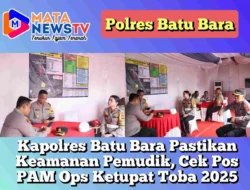 Kapolres Batu Bara Pastikan Keamanan Pemudik, Cek Pos PAM Ops Ketupat Toba 2025
