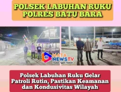 Polsek Labuhan Ruku Gelar Patroli Rutin, Pastikan Keamanan dan Kondusivitas Wilayah