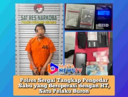 Polres Sergai Tangkap Pengedar Sabu yang Beroperasi dengan HT, Satu Pelaku Buron