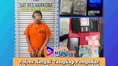 Polres Sergai Tangkap Pengedar Sabu yang Beroperasi dengan HT, Satu Pelaku Buron