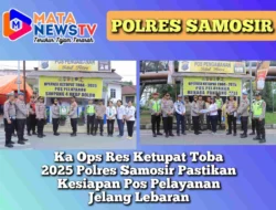 Ka Ops Res Ketupat Toba 2025 Polres Samosir Pastikan Kesiapan Pos Pelayanan Jelang Lebaran