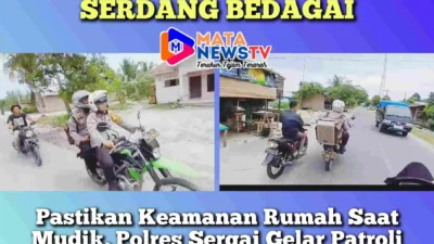Pastikan Keamanan Rumah Saat Mudik, Polres Sergai Gelar Patroli Dialogis di Permukiman Warga