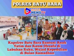 Kapolres Batu Bara Santuni Anak Yatim dan Kaum Dhuafa di Labuhan Ruku, Wujud Kepedulian di Bulan Ramadhan